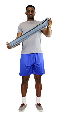CanDo Latex-Free Exercise Band 6 Yard Roll - color: Silver: XX-Heavy, size: 6 yard roll