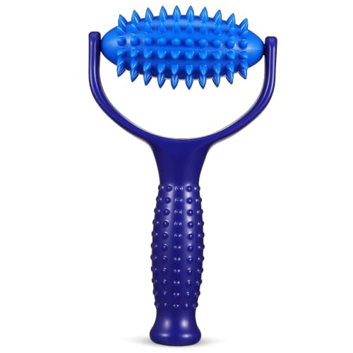 BESPORTBLE Handheld Muscle Relax Roller Stick for Back and Leg Massage, Made of Sturdy Abs and PVC, Comfortable Design to Reduce Muscle Fatigue, for Yoga Enthusiasts and Sedentary Individuals