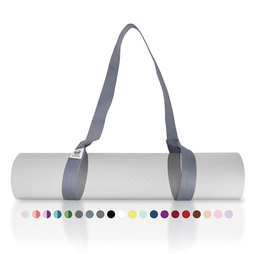 Tumaz Yoga Mat Strap Adjustable Carrier for All Yoga Mats, 2 Sizes - color: 12. Gray, size: 85 IN