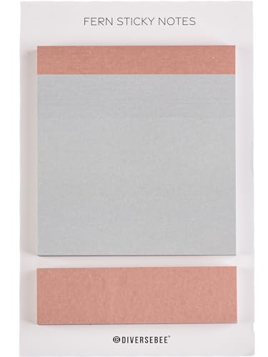 DiverseBee Pastel Sticky Notes Set, Cute Sticky Notes, Aesthetic Self-Stick Note Pads, Sticky Tabs, Page Flags, Planner Accessories, Journaling Office School Bible Study Supplies (Fern) - color: Fern