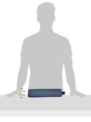 EARTHLITE Neck Pillow – Durable Massage Bolster, 100% PU Upholstery incl. Strap Handle/Professional Quality/Back Pain Relief, Mystic Blue - size: 3Lx6Wx13H