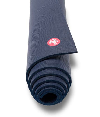Manduka PRO Yoga Mat - 6mm | Lifetime Durability | Hygienic Construction | Premium Studio Quality | Teacher Approved - color: Midnight, size: 71" x 26"
