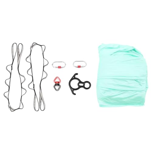 6m Yoga Stretching Rope Aerial Yoga Practice Polyester Strap Yogas Hammock Practice Kit for Fitness Gymnastics Dance Ballet, Green