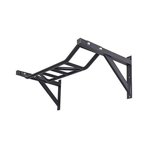 Gronk Fitness Wall Mounted Pull Up Bar | Chin Up Bar | Multi Grip Pull Up Station | Perfect for Commercial and Garage Gym