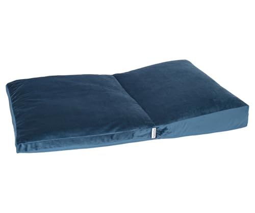 Meditation Cushion,Velvet Meditation Pillow and Zabuton 2-in-1 Portable Design(50 * 70CM). (Blue, Service H：9cm) - color: Blue