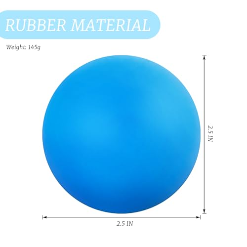 ZUFECY Yoga Ball for Release, 2.5 Inch Silicone Therapy Ball, Deep Tissue Massage for Foot, Shoulder and Back Pain, Handheld Trigger Point Scooch Ball, Exercise Recovery & Physical Therapy Tool