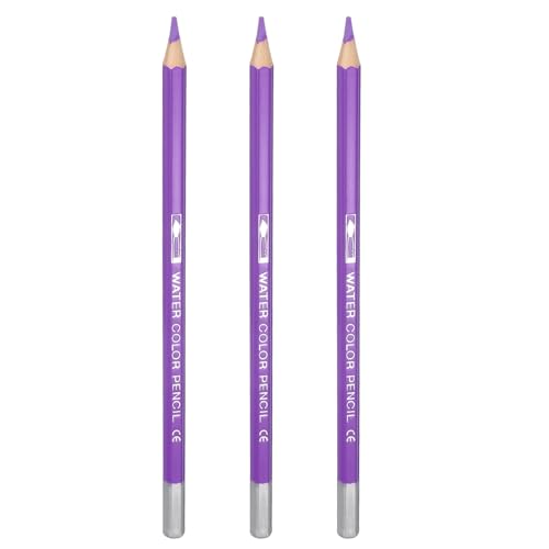 PATIKIL Watercolor Pencils, Wisteria Color Pencil Set Sketch Coloring Drawing Colored Pencils Bulk Artist Drawing Supplies for Adult Coloring Book Blending, 3 Pcs - color: Wisteria