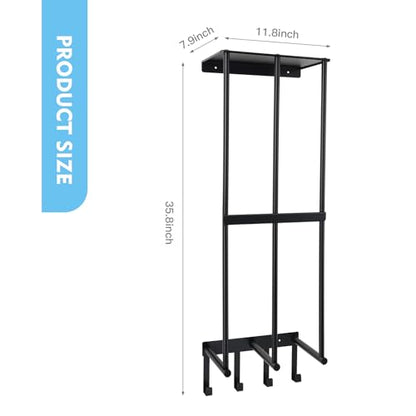Yoga Mat Holder Wall Mount, Home Gym Storage Rack