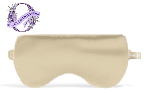ASUTRA Champagne Gold Silk Eye Pillow and Weighted Neck Wrap Bundle Set, 2 | Products - Weighted Eye Mask Filled w/Lavender & Flax Seeds, Hands-Free Microwaveable Heat Pad and Cooling Neck Wrap - color: Champagne Eye Pillow and Neck Wrap Bundle