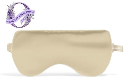 ASUTRA Champagne Gold Silk Eye Pillow and Weighted Neck Wrap Bundle Set, 2 | Products - Weighted Eye Mask Filled w/Lavender & Flax Seeds, Hands-Free Microwaveable Heat Pad and Cooling Neck Wrap - color: Champagne Eye Pillow and Neck Wrap Bundle