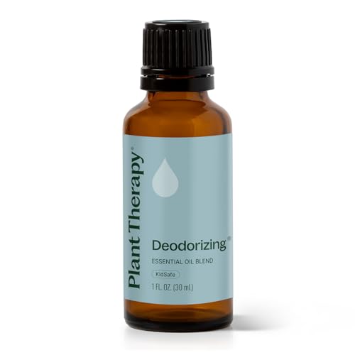 Plant Therapy Deodorizing Essential Oil Blend 30 mL (1 oz) Pure & Undiluted | Pure Essential Oil Blend, Great for Diffusers, Shoes, Gym Bags, and DIY Cleaning Solutions - size: 1 Fl Oz (Pack of 1)