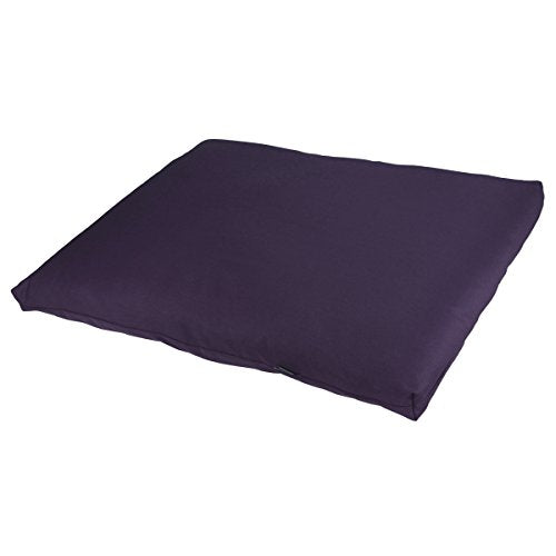 Hugger Mugger Zabuton Meditation Pillow and Harness - Use on its Own or in Combination with Any Meditation Cushion, Cushions Knees and Ankles - color: Plum