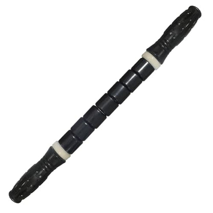 Muscle Roller Stick Ctwctr Massage Roller for Lymphatic Drainage, Cellulite Massager, Leg Massager for Circulation and Pain Relief, Deep Tissue & Trigger Point Massage - color: Black