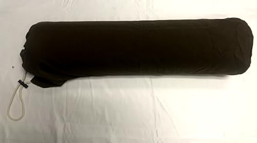 Therapist's Choice® Microfiber Bolster Cover with Drawstring Closure, Soft & Durable, Size: 6" x 27" (Cover Only, Bolster Not Included) (Black) - color: Black