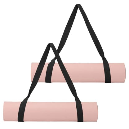 Yoga Mat Straps for Carrying, Adjustable Exercise Mat Sling Holder Multi Purpose Mats Carrier - color: Black