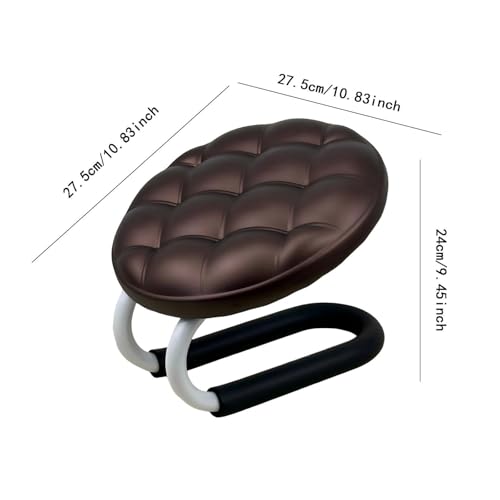 Kneeling Meditation Stool, Prayer Bench Gift Portable Kneeling Bench, Lightweight Meditation Bench Seat for Studio, Praying, Brown - color: Brown（round)