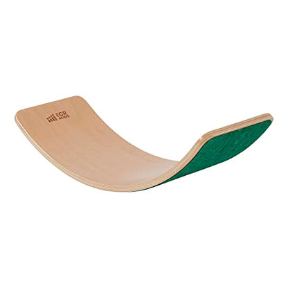 ECR4Kids Balance Board, Montessori Toy, Green - color: Green