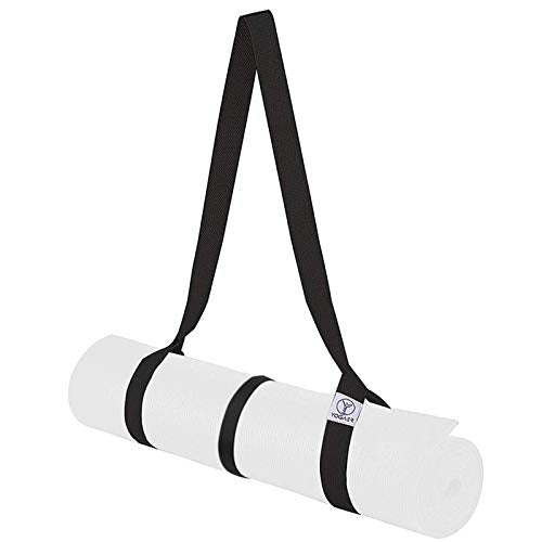 Yoga Mat Carrier Strap, Adjustable Thick Straps Sling for Carrying Large Mats, Stretching Band - color: 1pc Black