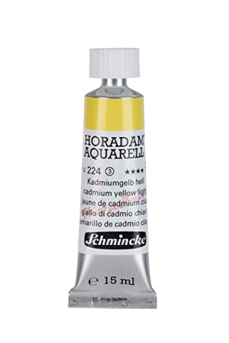 Schmincke HORADAM AQUARELL light cadmium yellow 15 ml, 14224006 - color: 224 cadmium yellow light, size: 0.5 Fl Oz (Pack of 1)