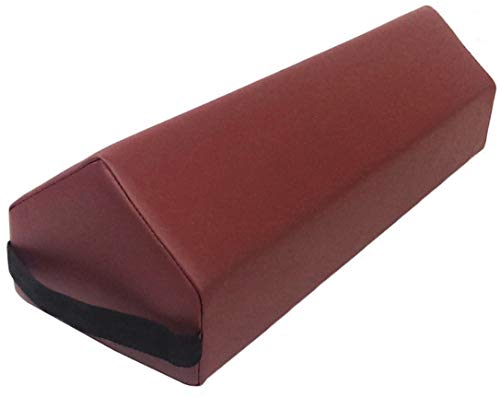 Therapist’s Choice® Spire Peak Massage Bolster Cushion, 8.5" X 7" X 25" (Burgundy) - color: Burgundy