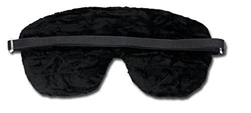 Opulence Handmade Weighted Sleep Eye Mask with Flaxseed Filling, Satin & Velvet, Adjustable Strap, Light Blocking for Meditation, Hot & Cold Therapy, Travel - Golden Botanic - color: Golden Botanic