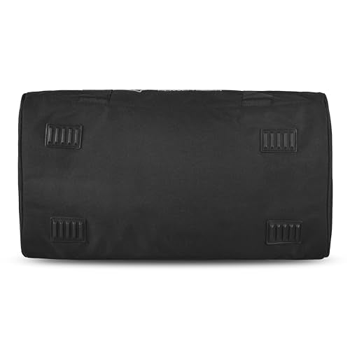Beast Power Gear Gym Duffle Bag- Workout, Boxing, MMA, Sports Bag with Shoes Compartment and Adjustable Shoulder Strap for Men and Women (Black/Gray) - color: Black/Gray
