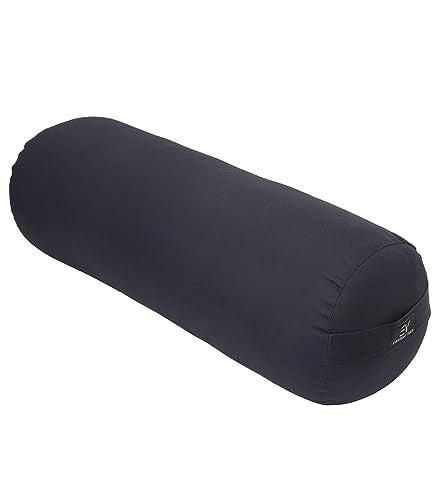 Everyday Yoga Premium Bolster, Soft Meditation Pillow, Multi-Colors - color: Black, style: B. High Impact - Round
