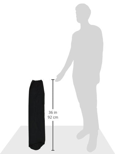 Rehabilitation Advantage Black Fabric Foam Roller Cover (Cover Only), 36" Long - size: 36\ x 6\