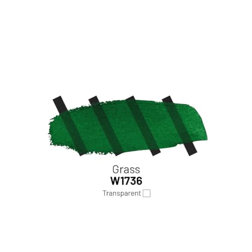 KAMENSKAYA Acrylic Inks for Artists - Grass Acrylic Ink, 3.38 Fl Oz (100 ml) | Highly Concentrated, Multifunctional Liquid Acrylic Paint - color: Grass