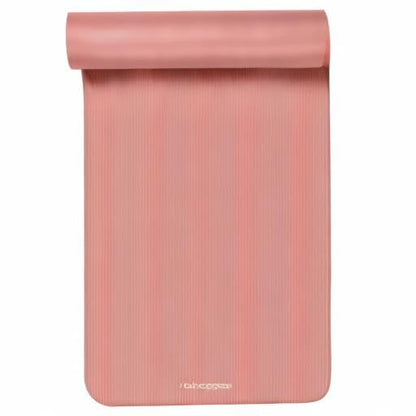 Retrospec Solana Yoga Mat Thick 1/2in Non-Slip Workout Mat with Nylon Strap - 72x24in Exercise Mat for Pilates, Stretching & Fitness - BPA Free, Easy Clean - color: Rose