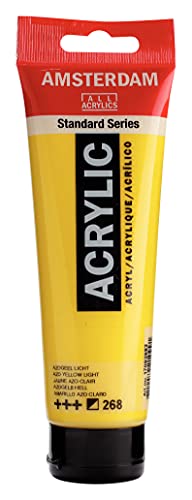 Amsterdam Standard Series Acrylic Tube 120 ml Azo yellow light 268 (17092682) - color: Azo Yellow Light, size: 4.06 Fl Oz (Pack of 1)