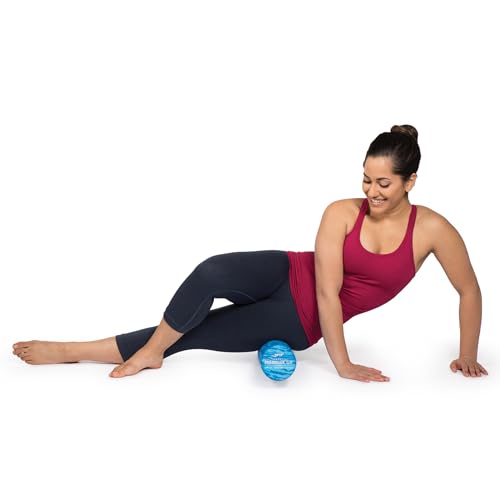 OPTP PRO-Roller Soft Density Foam Roller – Round, Blue, 36" x 4" | Low density soft foam roller for physical therapy, Pilates, yoga foam roll exercises, and muscle recovery, blue 36" x 4" - color: Blue 36" X 4"