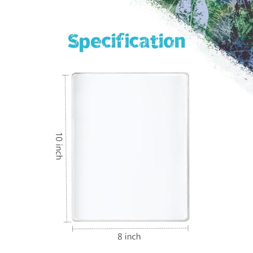 Vollence 8” X 10” Gel Printing Plate - Reusable Gel Monoprinting Plate for Press Art - size: 8" x 10"