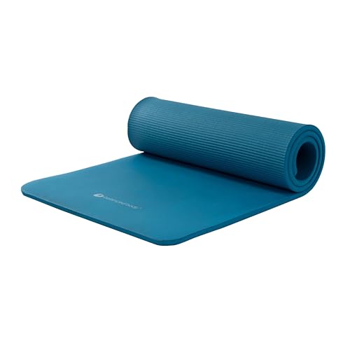 Aeromat Pilates and Yoga Mat, Blue, Balanced Body Extra-Thick Floor Mat - color: Blue