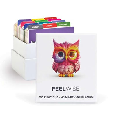 Emotional Intelligence Card Deck – Master Your Emotions with 156 Emotion Cards and 37 Micro-Mindfulness Technique Cards to Enhance Resilience and Thrive - color: Card Deck