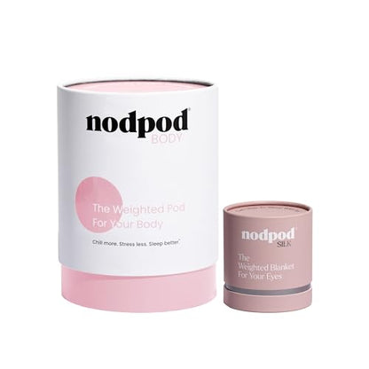 nodpod Gentle Pressure Weighted Silk Sleep Mask & Compact Blanket Bundle