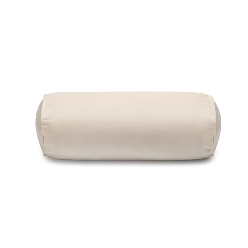 Neck Roll Pillow - color: Ivory (Vetlet)