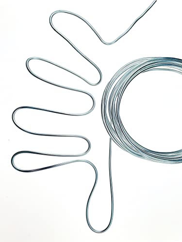 Aluminum Wire, Wire Armature, Bendable Metal Craft Wire for Making Dolls Skeleton DIY Crafts (9Gauge(3mm), Silver)