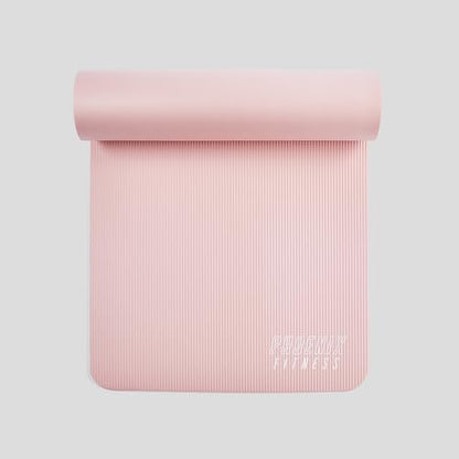 Phoenix Fitness NBR Yoga Mat - 15mm Extra Thick Exercise Mat with Carry Strap - Non Slip Yoga Mat for HIIT, Exercise & Pilates for Men and Women - Black or Pink - color: Pink