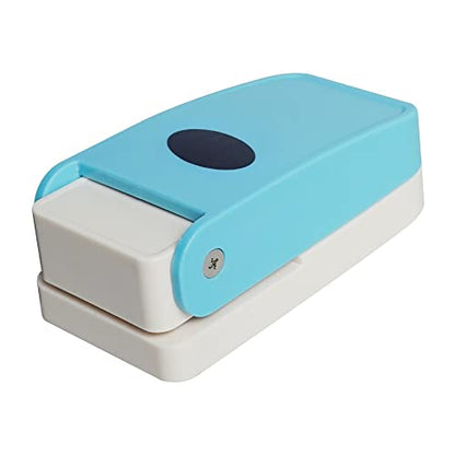 1.5 inch Oval Shape Punch Craft Lever Punch Handmade Paper Punch for Crafting Scrapbooking Cards,DIY Cards Making Candy Color by Random - color: 1.5 inch Oval