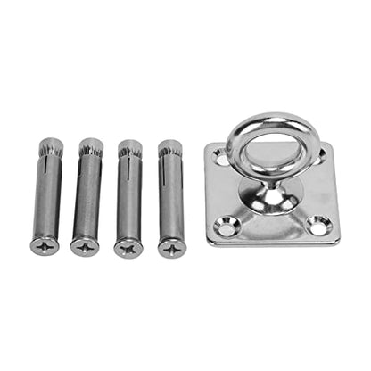 Hammock Chair Hanging Kit, Stainless Steel Swing Ceiling Mount Set, Hanging Kit for Yoga Hammock Sandbag, 250kg/551lb Load Capacity with 4 Screws, Rotating Door Buckle M8