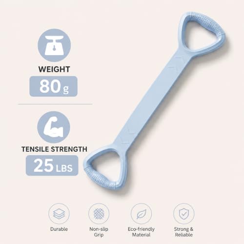 Figure 8 Resistance Band for Workout, Stretching, Yoga, Pilates, Physical Therapy and Home Fitness, TPE Exercise Band - color: Blue