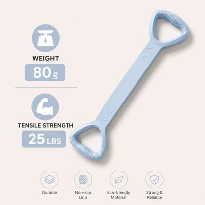 Figure 8 Resistance Band for Workout, Stretching, Yoga, Pilates, Physical Therapy and Home Fitness, TPE Exercise Band - color: Blue