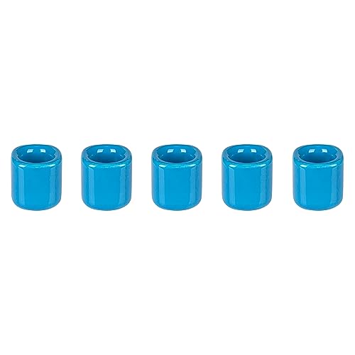 Mega Candles 5 pcs Light Blue 1/2 Inch Diameter Ceramic Chime Ritual Spell Candle Holders, Great for Casting Chimes, Meditation, Rituals, Spells, Vigil, Witchcraft, Wiccan Supplies - color: Light Blue, size: 5 Pieces