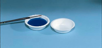 School Smart Plastic Watercolor Paint Cups, 3-3/4 x 1-1/8 Inches, White, Pack of 24 - size: 12 Count (Pack of 2)