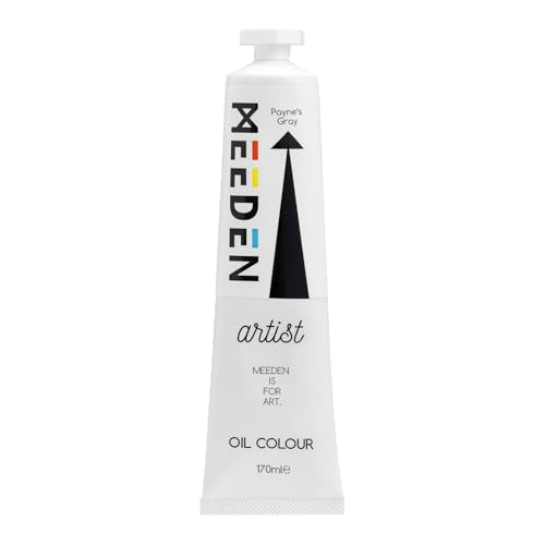 MEEDEN Artist Grade Oil Paint: Payne's Gray - 170ml/5.7oz Tube | Professional Art Paints and Supplies for Canvas Painting - color: Payne's Gray, size: 5.7 Fl Oz (Pack of 1)