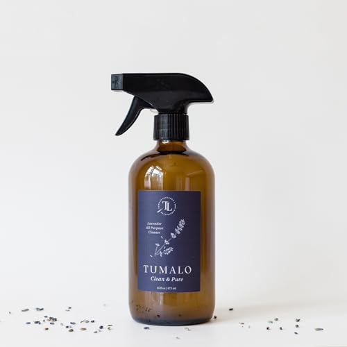 Natural All Surface Multi-Purpose Cleaning Spray - Made in the USA 18.5oz | Lavender Hydrosol, Lemon & Eucalyptus Essential Oils, Ideal for Kitchen, Bathroom, Windows, Stainless Steel Surfaces