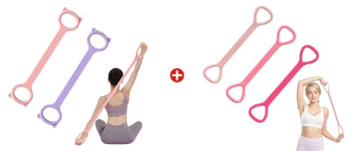 2 Packs Figure 8 Resistance Bands + 3 Packs Extended Vision Bands