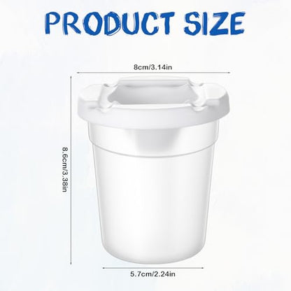 HANLANXUE 24 Packs Empty No Spill Paint Cups with Lids, Reusable Mini Clear Plastic Paint Storage Containers Art Painting Craft Supplies