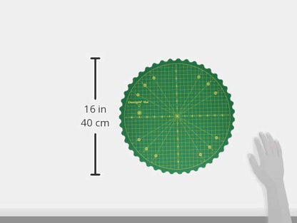 Omnigrid 360 Rotating Self-Healing Cutting Mat, 14 Inch | Precision Fabric Cutting Mat with Durable Surface for Quilting, Sewing & Crafts - style: 14"